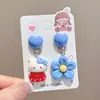 Pinzas para Orejas de Niños Sin Perforaciones, Pulseras y Collares para Niñas, Aretes para Bebés y Niñas Pequeñas, Joyería Amigable con las Orejas de Dibujos Animados