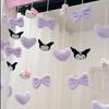 Cortina de Dibujos Animados Kulomi Cortina de Puerta Partición Perforada Entrada de Dormitorio Refugio para Niños Niñas Cortina Colgante Decorativa Estilo Ins
