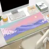 Mouse pad de animação de desenho animado paisagem pintura a óleo pad para teclado de computador espessado atacado transfronteiriço tapete de mesa grande transfronteiriço