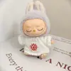 Llavero de Primera, Segunda y Tercera Generación Labubu Ropa Caja Sorpresa Ropa de Muñeca Labubu Gorro Navideño Bufanda Suéter Traje