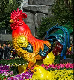 玻璃钢树脂公鸡雕塑