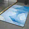 Alfombrilla de Piso de Barro Diatomeo Suave Mármol, Alfombrilla Absorbente, Alfombrilla Antideslizante para Baño, Alfombrilla para Piso de Baño, Alfombra de Baño de Secado Rápido