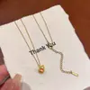 Collar de Clavícula de Lujo con Borla y Colgante de Calabaza Pequeña Estilo Chino Antiguo para Cadena de Suéter de Otoño e Invierno