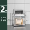 Novo Booker BOOCK 2021 Prateleira de Cozinha Multicamadas de Aço Inoxidável Prateleira de Armazenamento para Micro-ondas