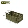 Cesta de almacenamiento plegable para acampar al aire libre, cesta de almacenamiento plegable para coche, caja de almacenamiento con tapa de madera, cesta de almacenamiento de muebles de estilo industrial