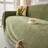 Manta de Sofá de Color Sólido Chenilla Patrón Espiga Espina de Pez Funda de Sofá Protector de Sofá Cuatro Estaciones Anti-Arañazos de Gato Cojín de Sofá