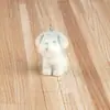 Série de Animais Fofos em Desenho Animado Filhote com Resina Aveludada DIY Artesanal Chaveiro Tendência Acessórios