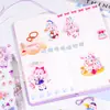Q Xiaoqi En Stock Papelería Linda para Estudiantes Dibujo Animado Hecho a Mano Pegatinas Guka Cadena Pinzas Set de Pegatinas Artículos de Decoración