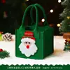 Bolsa de regalo de manzana de Nochebuena, caja de embalaje de dulces portátil de fieltro, pequeña bolsa de regalo, bolsa de dibujos animados creativa