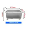 Fregadero de Acero Inoxidable, Cubeta Móvil para Trapeador y Paño de Limpieza, Piscina de Almacenamiento de Agua 304 para Remojo y Descongelación