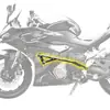 Adecuado para Qianjiang Sai 450 Cabezal de Resorte Parachoques Anticaída y Anticolisión Protector Competitivo Accesorios de Modificación para Motocicleta QJ