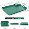 Bandeja de Plástico Rectangular Restaurante Antideslizante Para Servir Portátil Plato de Cena Estilo Japonés Comercial Grande Bandeja Binaural con Asa