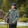 Nuevo producto de otoño: Chaqueta exterior estilo montaña totalmente termosellada para hombre y mujer, cortavientos e impermeable, adecuada para senderismo urbano al aire libre