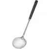 Espátula de Acero Inoxidable 201 Mango Largo Espátula para Champiñones Espátula de Cocina Cuchara Cuchara para Freír Herramienta de Cocina Espátula de Cocina con Mango de Madera Espátula para Freír