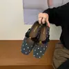 Nuevos Zapatos Mary Jane Versátiles de Camelia de 5 cm con Lunares Lazo Zapatos Individuales Otoño Invierno 2026 Aumento Oculto de Altura Temperamento