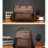 Bolso Cruzado para Hombre 2023 Nuevo Maletín de Negocios para Viaje Maletín de Cuero PU para Hombre Bolso para Computadora de Hombro para Hombre Gran Capacidad