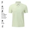 Camisa Polo Rayada Bicolor de Seda de Hielo Ropa de Trabajo al por Mayor Publicidad de Empresa Manga Corta Personalizada Ropa de Trabajo de Negocios de Alta Gama