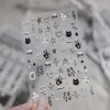 Adesivos de Unha Metálicos Tomoni Novos Mais Vendidos Adesivos de Unha DIY Tendência Adesivos Decorações com Tema de Gato