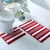 Suministro Exclusivo Transfronterizo de Nuevo Juego de 2 Piezas para Baño Colorido Antideslizante para Inodoro Alfombra de Piso Alfombra de Baño Venta Directa de Fábrica