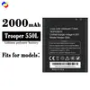 Adequado para bateria de celular Kazam Trooper 550L, bateria nova e durável de 2000mAh, atacado de fábrica para comércio exterior