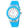 Reloj Luminoso de Silicona Belleza Atemporal Estilo Puntero de Cuarzo Estudiante de Primaria Niños Dibujo Animado Digital Venta al por Mayor Transfronteriza
