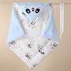 Manta Receptora para Recém-Nascido Swaddle Algodão Puro Roupas de Swaddle Outono/Inverno Espessadas Suprimentos para Bebê Sala de Parto Swaddle Anti-Susto