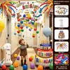 Cascada de Globos Lluvia de Globos para Cumpleaños Set de Globos de Cumpleaños Decoración de Cumpleaños para Niño y Niña Globos Decorativos para Escena