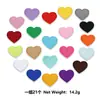 Parches de Tela Bordados de Color Mixto con 52 Corazones, Pegamento Termofusible de Venta Caliente Transfronterizo, Parches Decorativos Adhesivos Sin Coser para Ropa, Zapatos y Calcetines