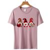 Dia dos Namorados Transfronteiriço 2021 Fornecimento Novo Amante Anão Estampa Pullover Algodão Manga Curta Camiseta Feminina de manga curta