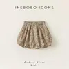 Shorts de Linterna Florales para Niñas Transfronterizos de Verano, Pantalones Gruesos de Color Sólido tipo Calabaza Hinchada, Ropa de Abrigo para Bebés Exportación Pantalones de Ropa para Niños