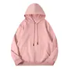 Sudadera con capucha forrada de forro polar de 380 g, estilo otoño e invierno, casual, cálida, versátil, color liso, jersey grueso para hombre