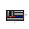 Haike suministro transfronterizo spot 9*5cm reflexión infrarroja bandera estadounidense parche de gancho y bucle pegatina para bolsa deportiva de exterior
