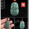 Jade Natural Grau A Doze Signos do Zodíaco Verde Completo Exquisitamente Esculpido Pingente de Jade Exquisito Joia Peça de Jade Atacado