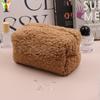 Nueva moda transfronteriza ins popular estilo japonés fresco bolsa de almacenamiento de lana de cordero bolsa de cosméticos bolsa con cremallera bolsa de almacenamiento