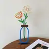 Adornos coloridos de florero floral para entrada y sala de estar, nuevo modelo 2026, decoraciones florales creativas para sala de estar, dormitorio y escritorio de oficina