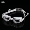 Gafas de natación con graduación, Gafas de natación para adultos tendencia en TikTok, Gafas de natación de carreras electroplateadas anti-vaho de alta definición, Gafas de natación para miopía