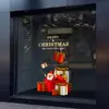 Decoraciones de Año Nuevo 2027 Transfronterizas Pegatinas Navideñas para Ventanas Decoraciones de Vidrio Pegatinas de Atmósfera para Eventos en Centros Comerciales Calcomanías para Ventanas