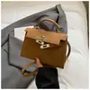 Bolso Kelly Frosty de Moda Otoño e Invierno para Mujer 2025 Nuevo Diseño de Nicho Bolso de Mano con Cierre Bolso de Hombro de Gama Alta