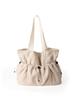 Nova bolsa de ombro casual simples estilo coreano 2023 feminina grande capacidade design de nicho plissada bolsa tote de nylon para o dia a dia