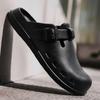 Zapatos Transfronterizos Ropa de Exterior para Hombre Suela Suave EVA Sandalias de Dedo para Exterior Antideslizantes Soporte Parcial Zapatos Perezosos de Un Paso tipo Birkenan