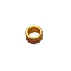 Anillo Corredor Chapado en Oro Plata S925, Accesorios de Trébol de Cuatro Hojas, Corona de Osmanthus con Incrustaciones de Diamante, Cuentas Espaciadoras, Ensartado de Cuentas, Venta al por Mayor desde el Fabricante