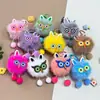 Llavero de Conejo de Peluche con Ojos de Estrella Colgante de Muñeca Linda Juguete Portátil Creativo Bolso de Niña Regalo Pequeño