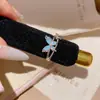 Anillo de Mariposa Minimalista de Lujo Ligero Estilo Coreano con Microincrustaciones de Circonita para Mujer, Estilo Fresco de Ins, Anillo Versátil Elegante Brillante de Diamante de Nicho