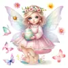Los Pegatinas Electrostáticas de Pascua Más Vendidas de Amazon Mariposa Linda Ángel de Ensueño Pegatinas Decorativas Ventana de Sala de Estar Pegatinas Impermeables