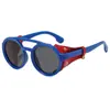 Nuevas Gafas de Sol Punk de Cuero con Hebilla PC Moda Anti-UV Protección Ocular Gafas Personalizadas Gafas para Fotografía Callejera de Hombres y Mujeres