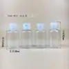 Garrafa plástica transparente com tampa flip 30/50/100ml frasco de loção 300 ml frasco de gel frasco de loção frasco squeeze