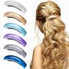 Presilha de Mola Mais Vendida da Amazon Rabo de Cavalo Semipreso Presilha de Cabelo Acessórios de Cabelo Padrão Água Presilha de Cabelo Versátil Presilha de Boca Pontiaguda Presilha de Uma Palavra Atacado