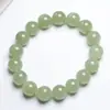 Pulseira Gelo Transparente de Jade Hetian Imitação com Toque Simples e Sofisticado, Pulseira de Contas Redondas em Vários Tamanhos, Presente Versátil para Mulheres, Atacado