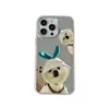 Funda de Teléfono Divertida y Linda con Temática de Gatos para iPhone 18 Pro Max Venta al por Mayor Funda Protectora con Espejo de Maquillaje para iPhone 15