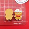 Dibujos Animados Brillantes Papá Noel Copo de Nieve Reno Campana Caja de Regalo Accesorios de Resina DIY Funda de Teléfono Pasador Adornos Pegatinas